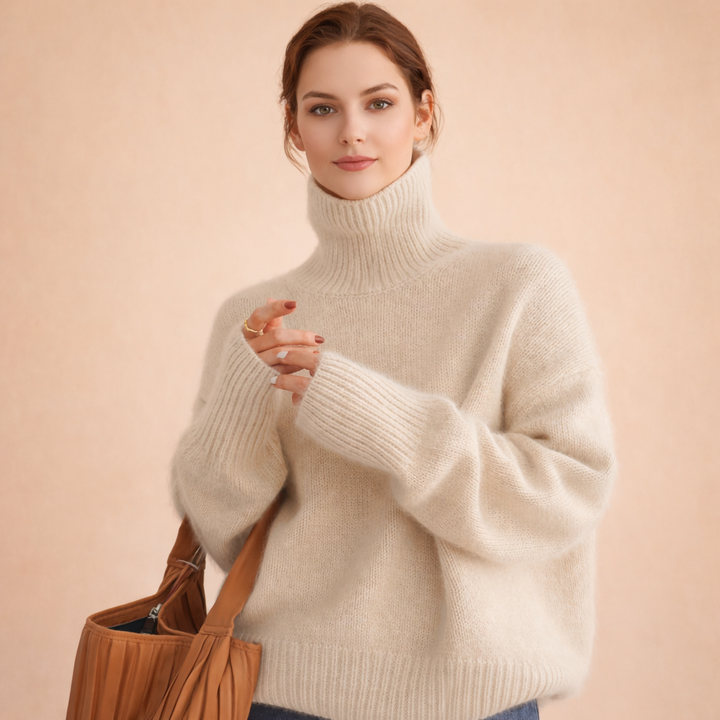Lainey | Eleganter Kaschmir-Rollkragenpullover
