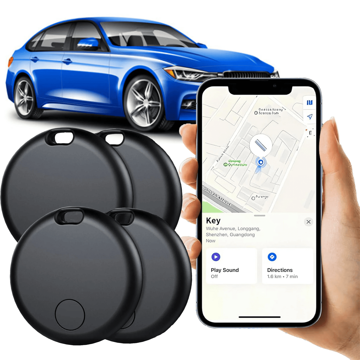 GPS Airtag Tracker - #2025 Upgraded GPS Tracker ( Android & iPhone's )