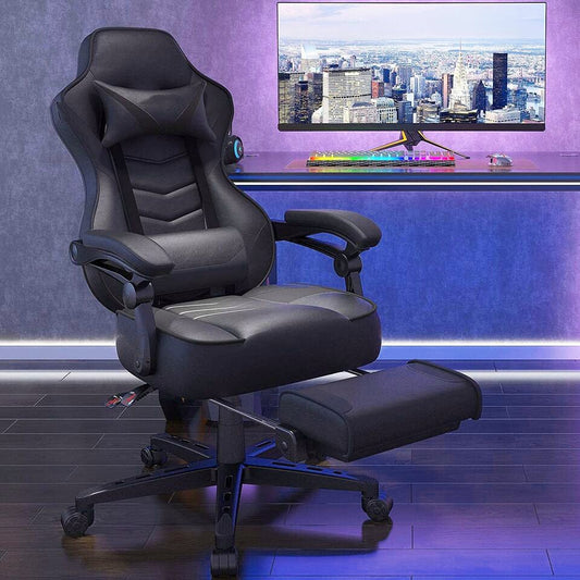Gaming Chair With Footrest - #2024 Upgraded Comfortable Gaming Chair