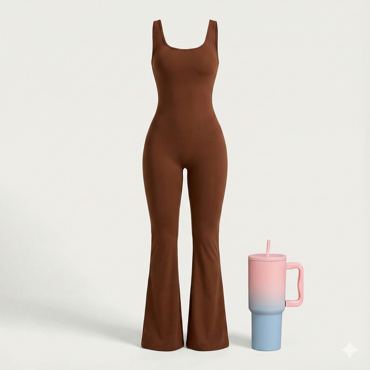 Gym Ready Pack: Jumpsuit + Hydration Tumbler