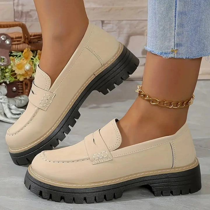 Ava | Stylish Chunky Platform Lug Sole Loafers