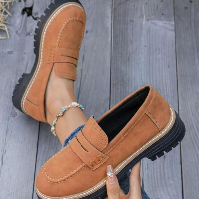 Ava | Stylish Chunky Platform Lug Sole Loafers