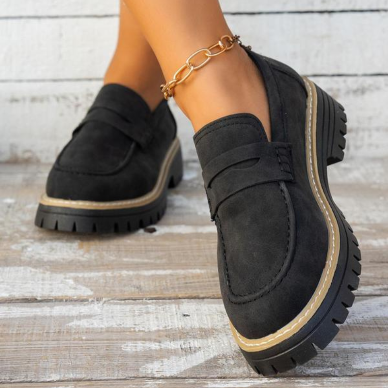 Ava | Stylish Chunky Platform Lug Sole Loafers