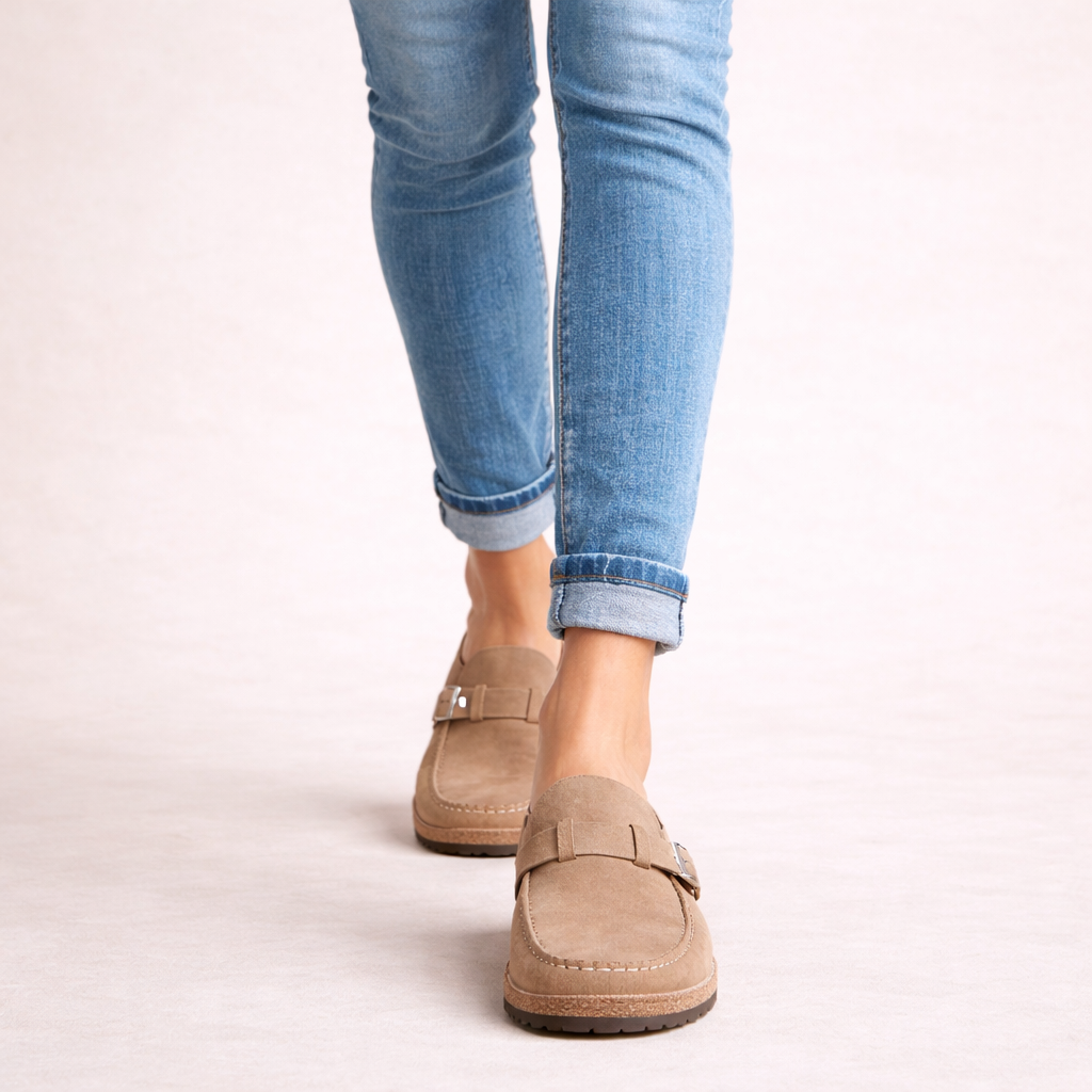 Calvero | Bequeme lässige Slip-On-Sandalen