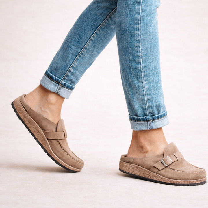 Calvero | Bequeme lässige Slip-On-Sandalen