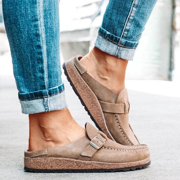 Calvero | Bequeme lässige Slip-On-Sandalen