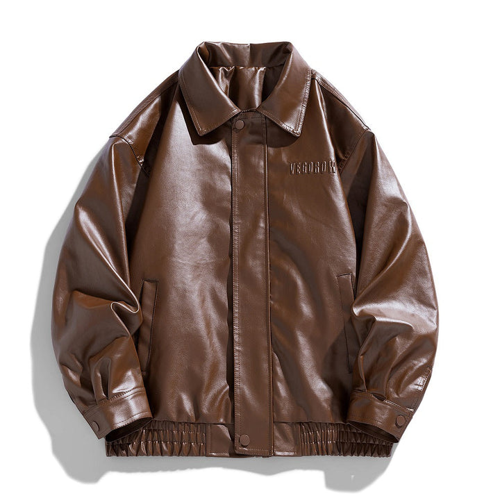 Ewan | Bequeme Bomberjacke aus Kunstleder