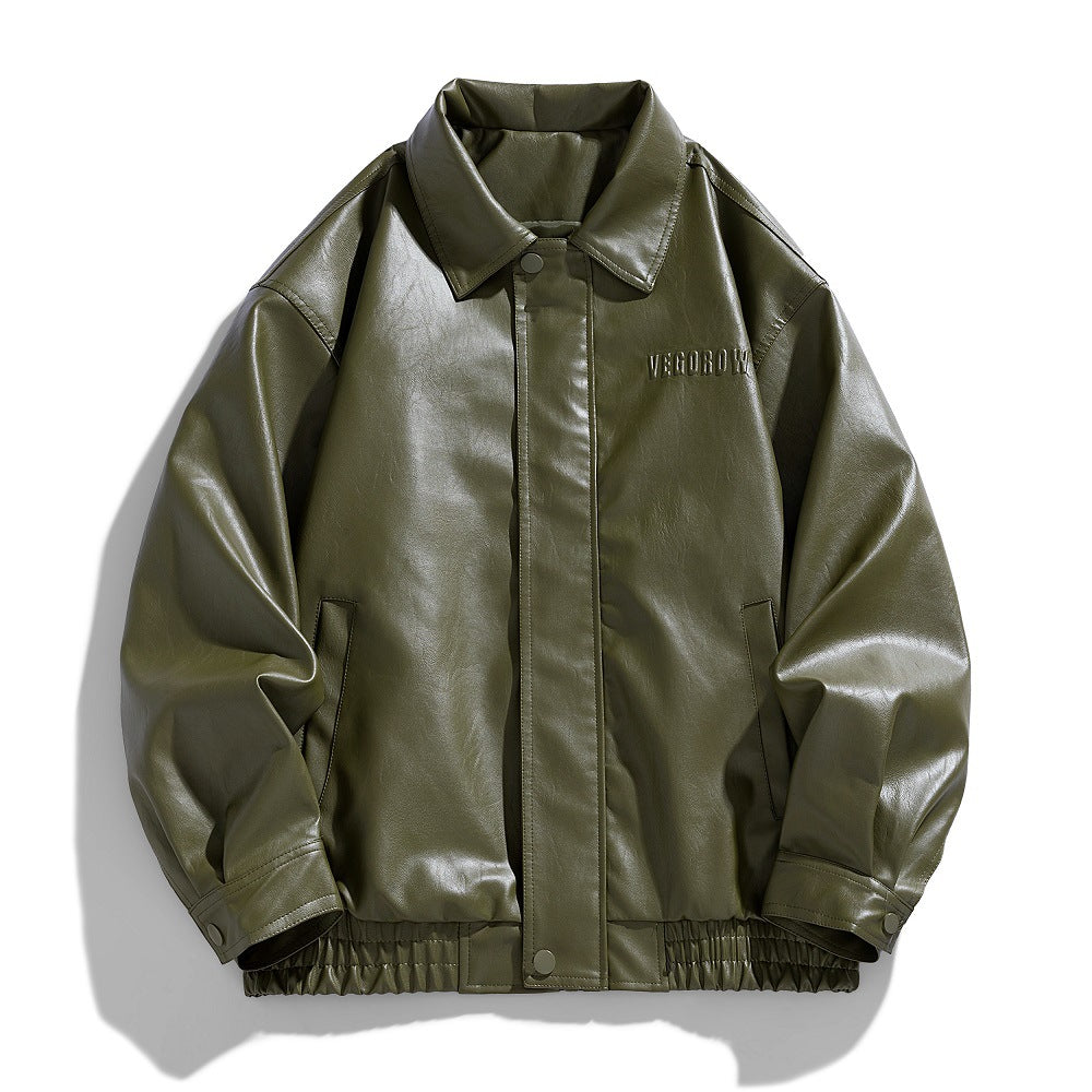 Ewan | Bequeme Bomberjacke aus Kunstleder