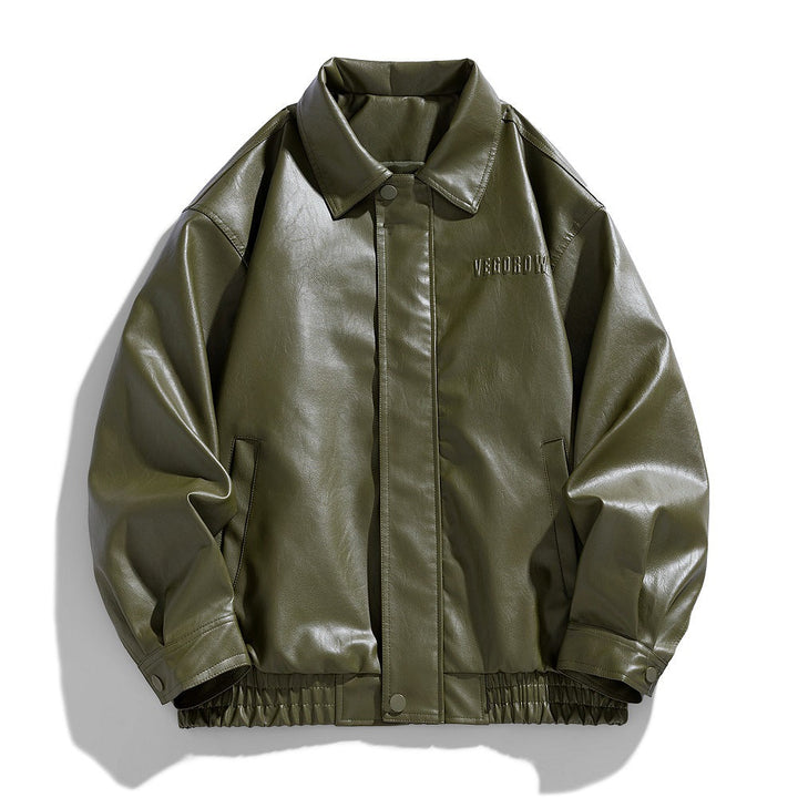 Ewan | Bequeme Bomberjacke aus Kunstleder