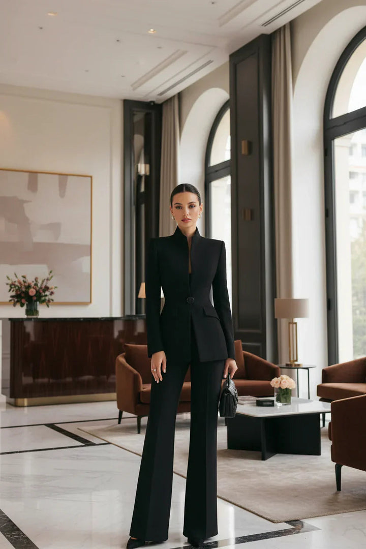 Elvora | Elegantes Blazer &amp; Palazzo Set