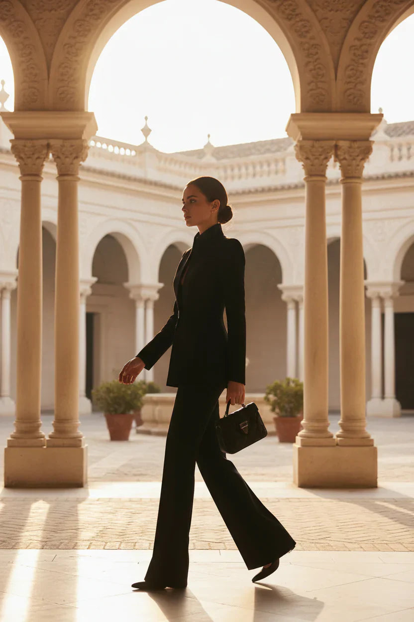 Elvora | Elegantes Blazer &amp; Palazzo Set