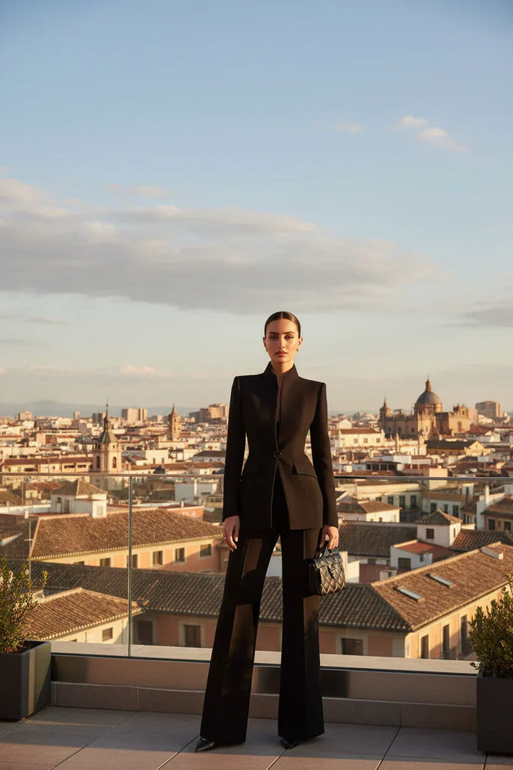Elvora | Elegantes Blazer &amp; Palazzo Set
