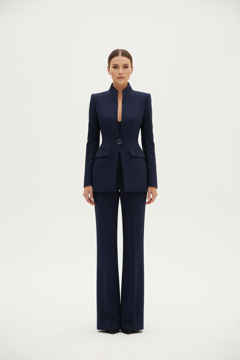 Elvora | Elegantes Blazer &amp; Palazzo Set