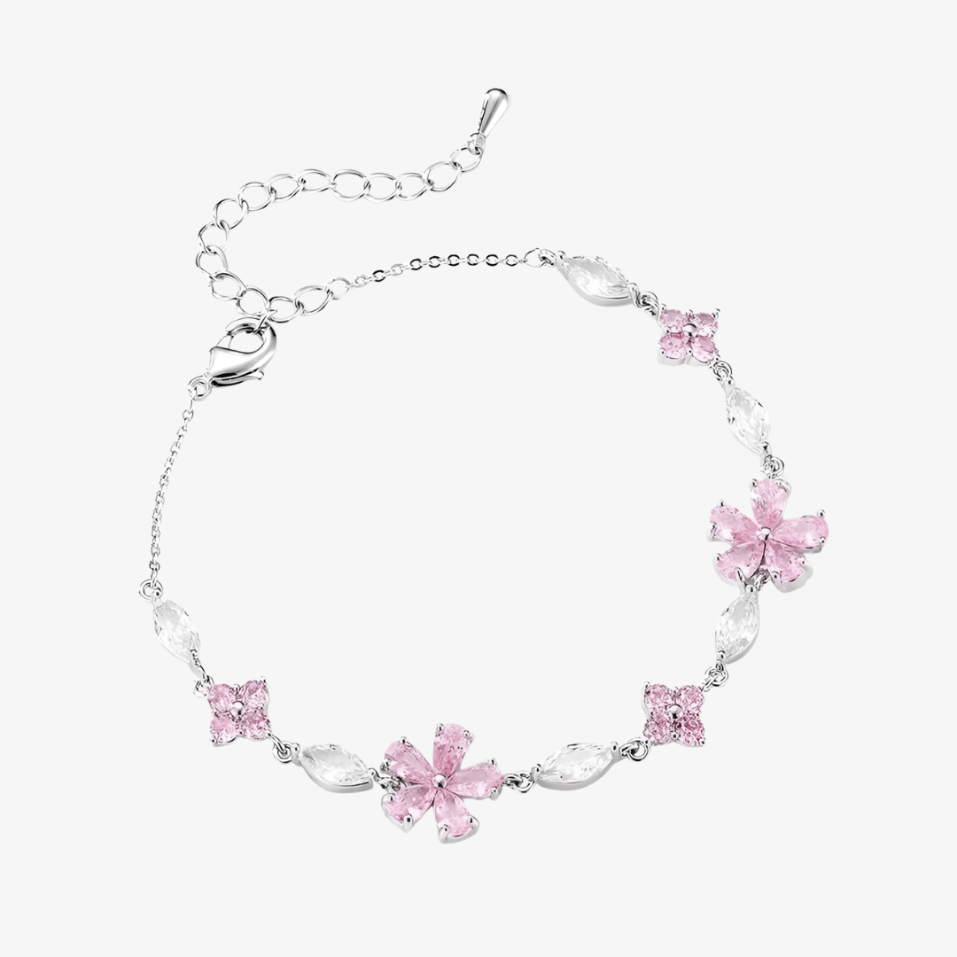 Hana Cherry Blossom Crystal Bracelet