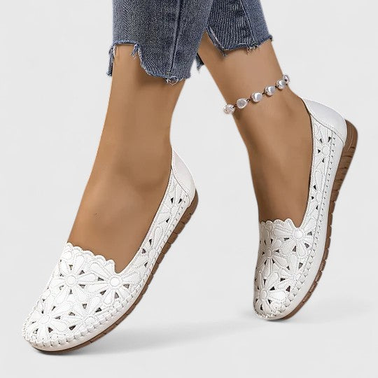 Elara | Women’s Perforated Slip-On Flats