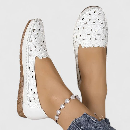 Elara | Women’s Perforated Slip-On Flats