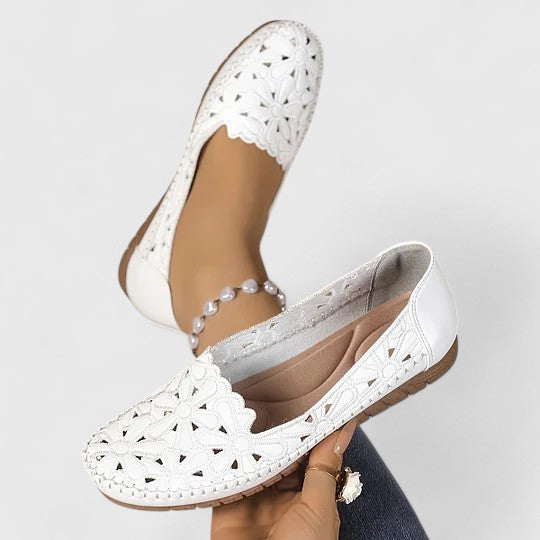 Elara | Women’s Perforated Slip-On Flats