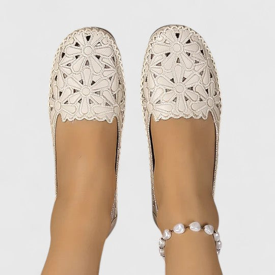 Elara | Women’s Perforated Slip-On Flats