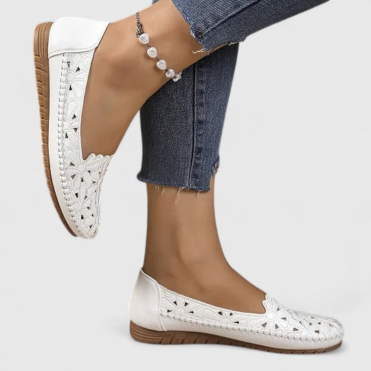 Elara | Women’s Perforated Slip-On Flats