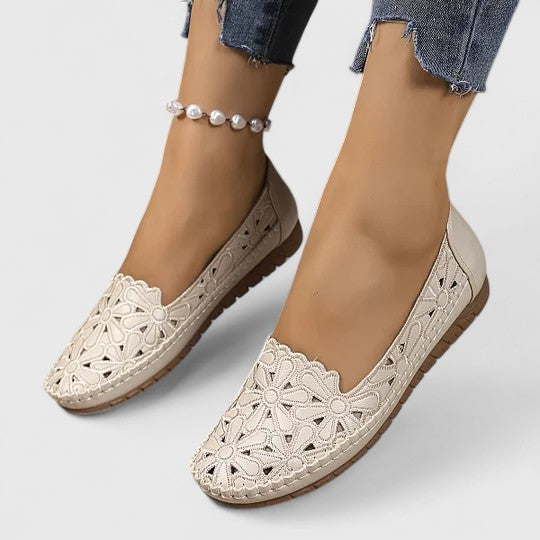 Elara | Women’s Perforated Slip-On Flats