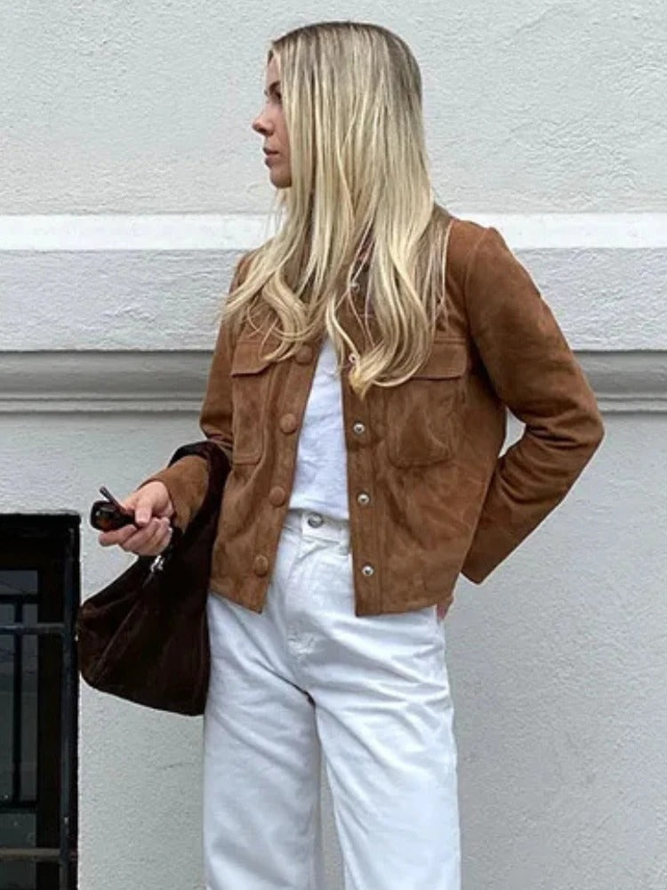 Serena | Elegante Wildlederjacke für Damen