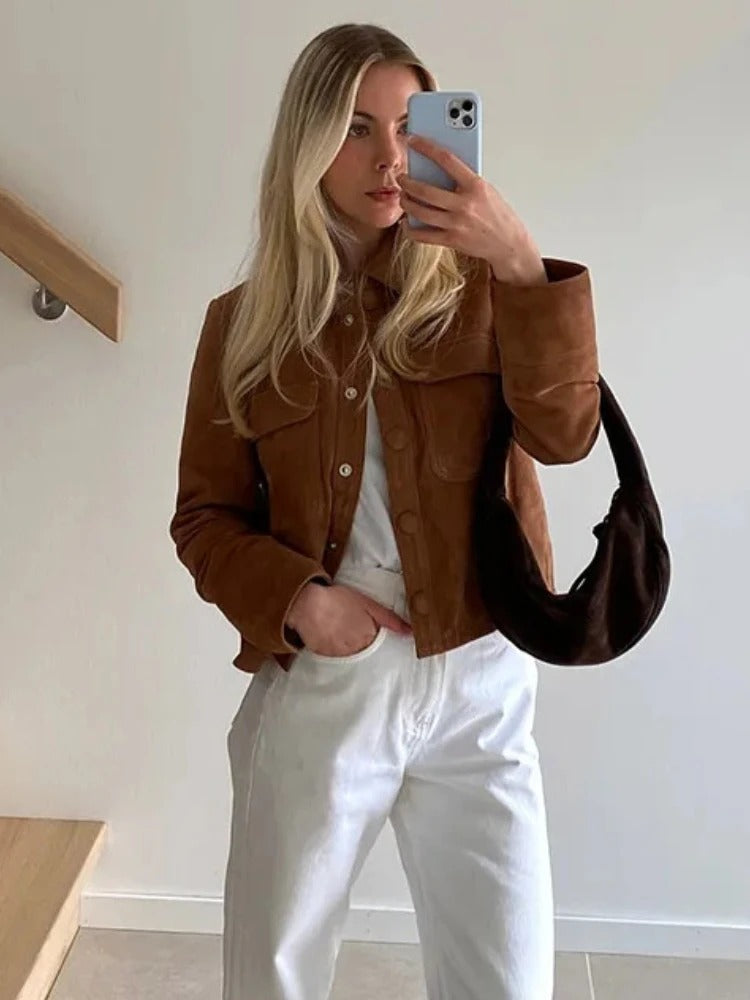 Serena | Elegante Wildlederjacke für Damen