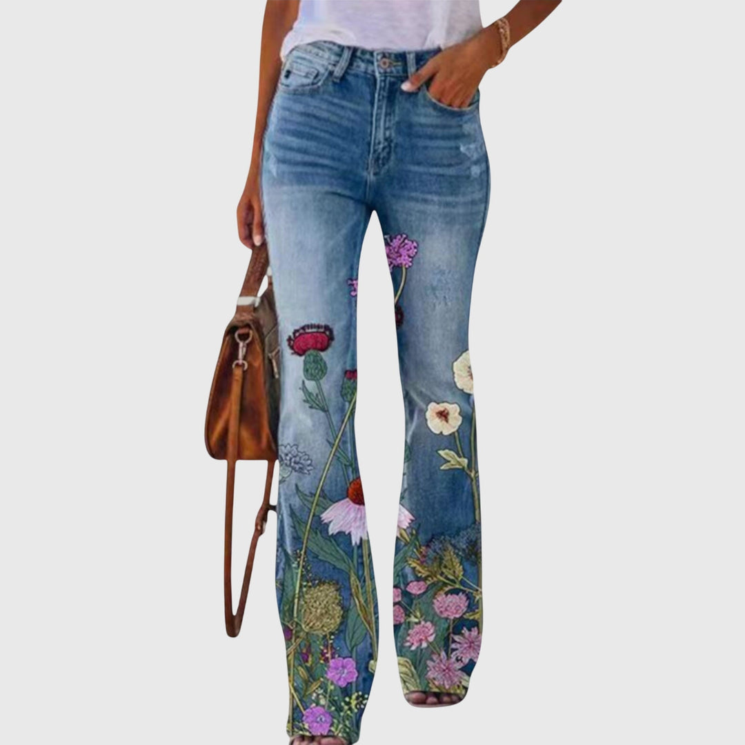 Rosalie | Weite Blumenhose für Damen
