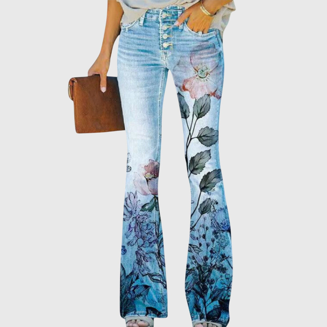 Rosalie | Weite Blumenhose für Damen
