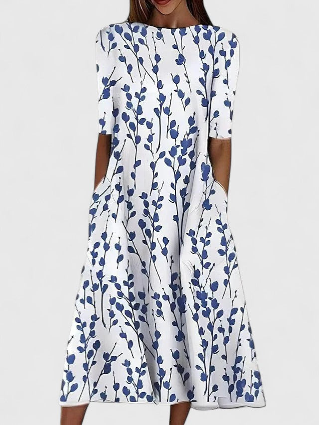 Maribelle | Geblümtes Midi-Sommerkleid