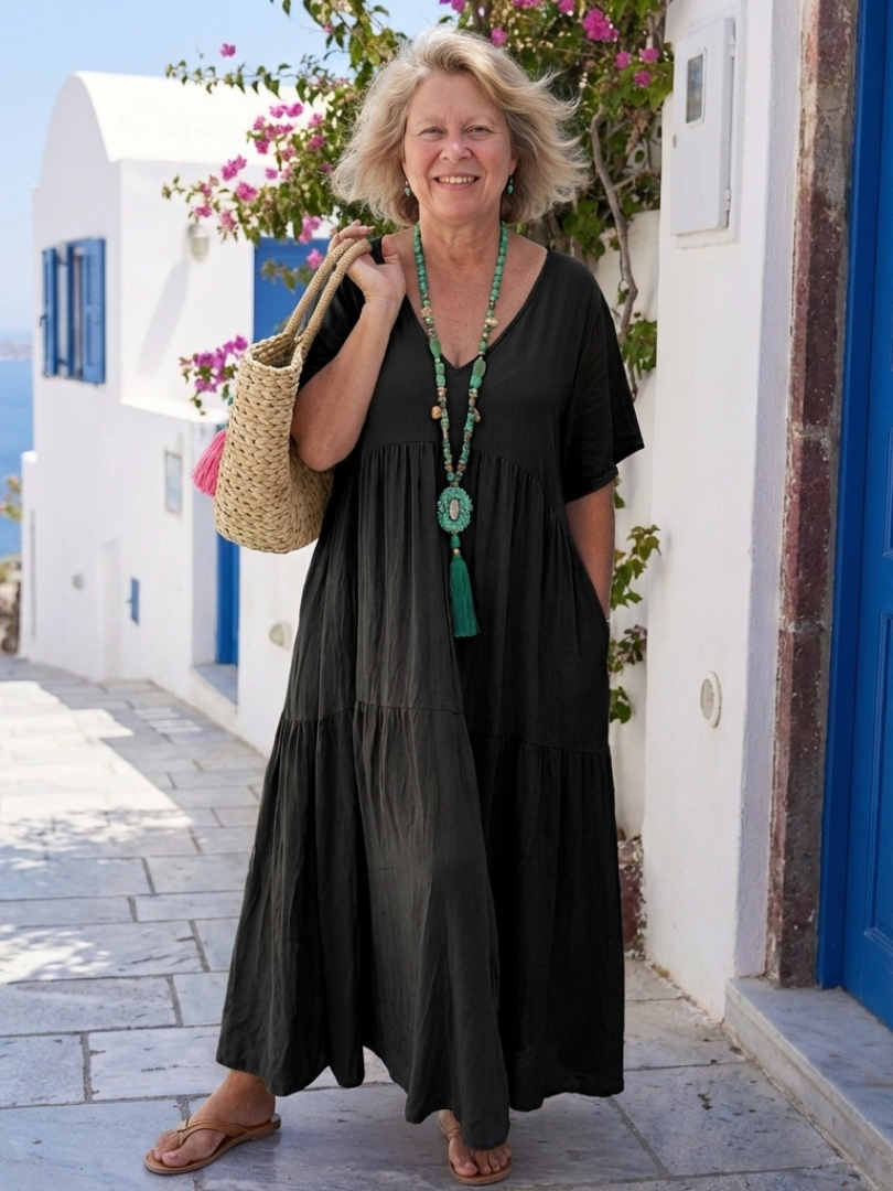 Willow | Elegant And Flowing Tiered Maxi Dress