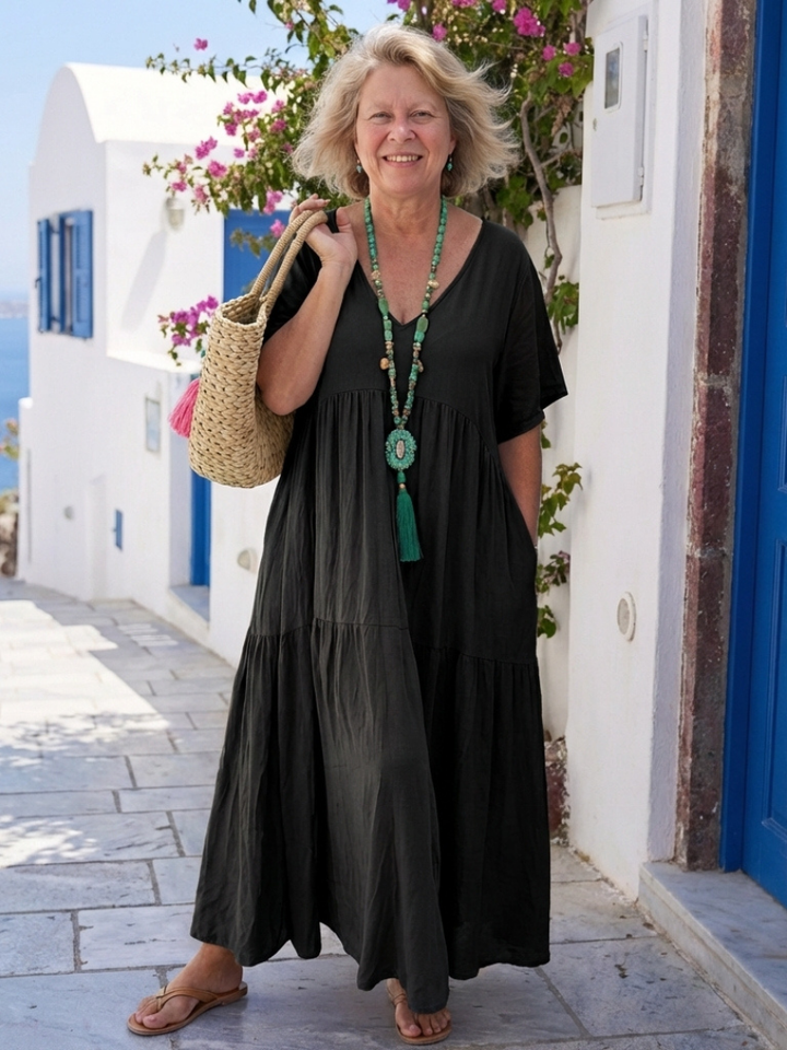 Willow | Elegant And Flowing Tiered Maxi Dress