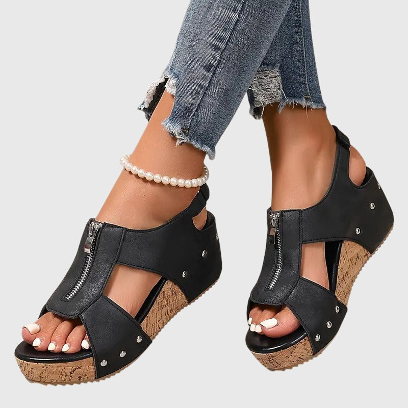Angela | Modern Orthopedic Zipper Support Sandal