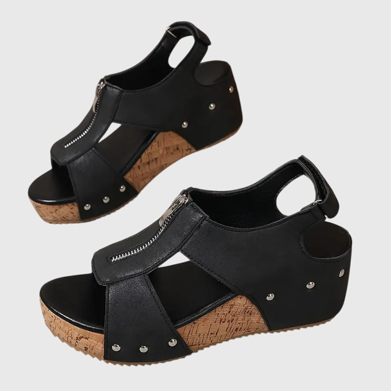 Angela | Modern Orthopedic Zipper Support Sandal