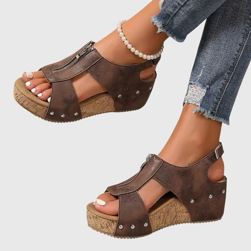 Angela | Modern Orthopedic Zipper Support Sandal