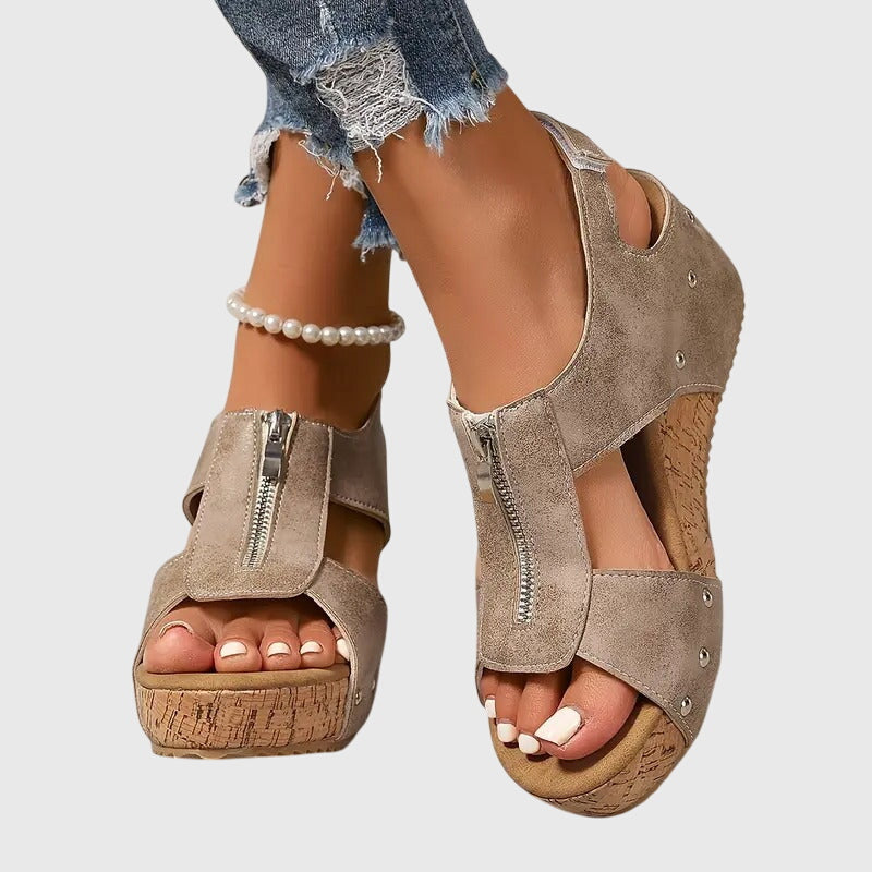 Angela | Modern Orthopedic Zipper Support Sandal