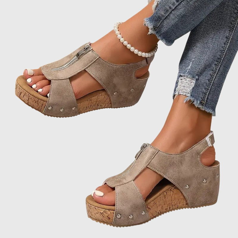 Angela | Modern Orthopedic Zipper Support Sandal