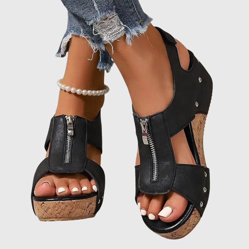Angela | Modern Orthopedic Zipper Support Sandal