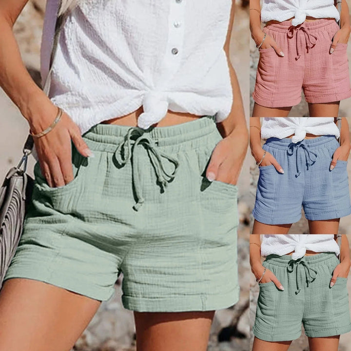 Sofia | Bequeme Shorts in Leinen-Optik