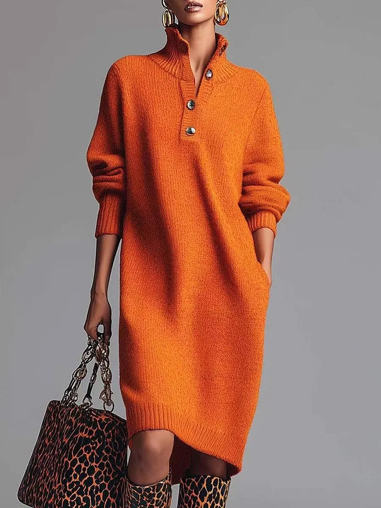 Velisse | Ribbed Knit Belted Dress