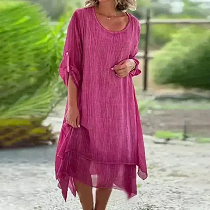Lunara | Layered Flow Midi Dress