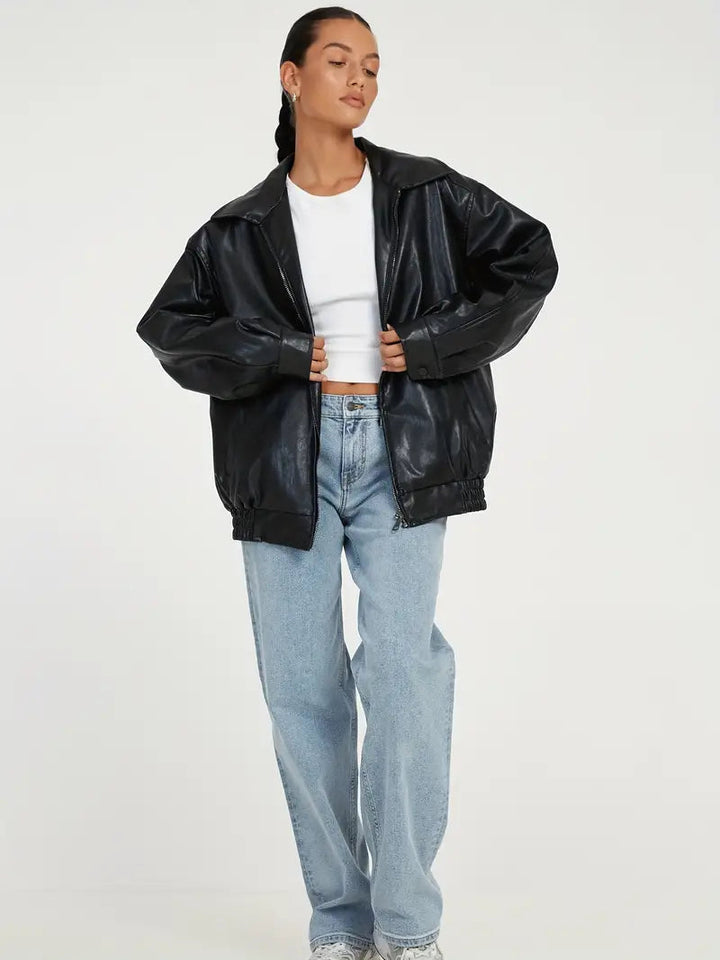 Olivia | Elegante und vielseitige Lederjacke