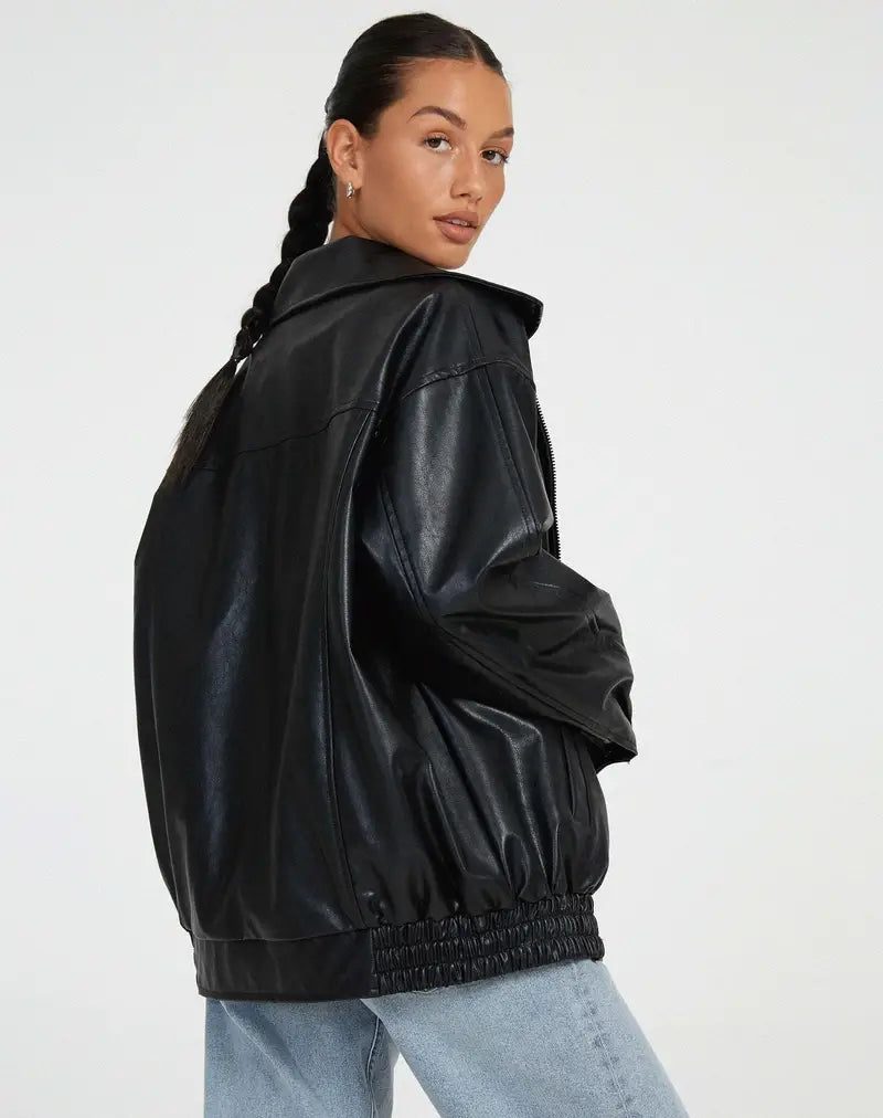 Olivia | Elegante und vielseitige Lederjacke