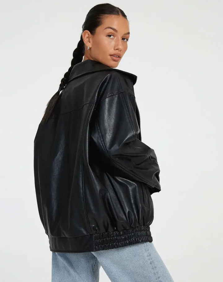 Olivia | Elegante und vielseitige Lederjacke