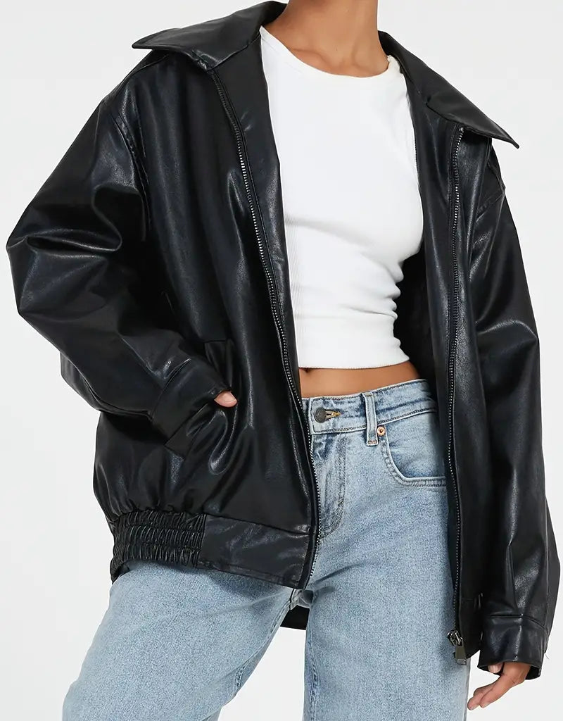 Olivia | Elegante und vielseitige Lederjacke