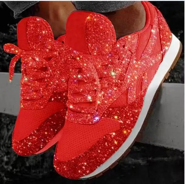Lurexa | Glitter Platform Sneakers
