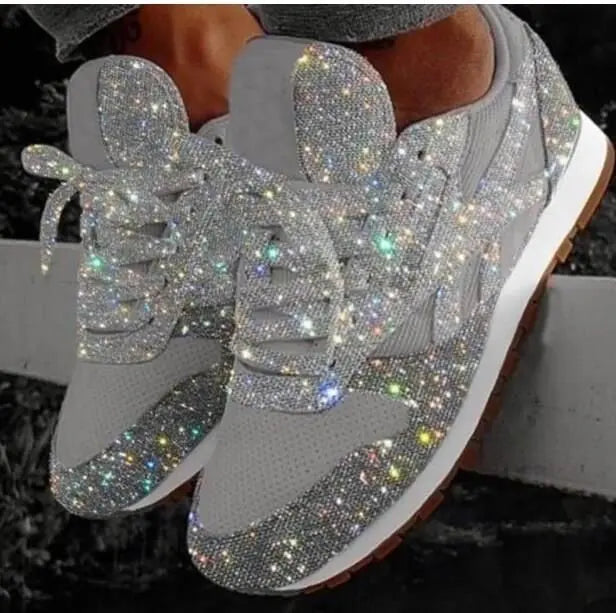 Lurexa | Glitter Platform Sneakers