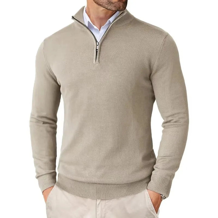 David | Half-Zip Pullover im modernen Stil