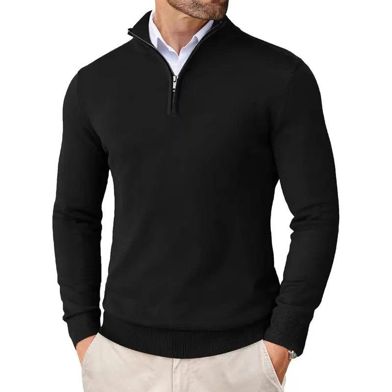 David | Half-Zip Pullover im modernen Stil