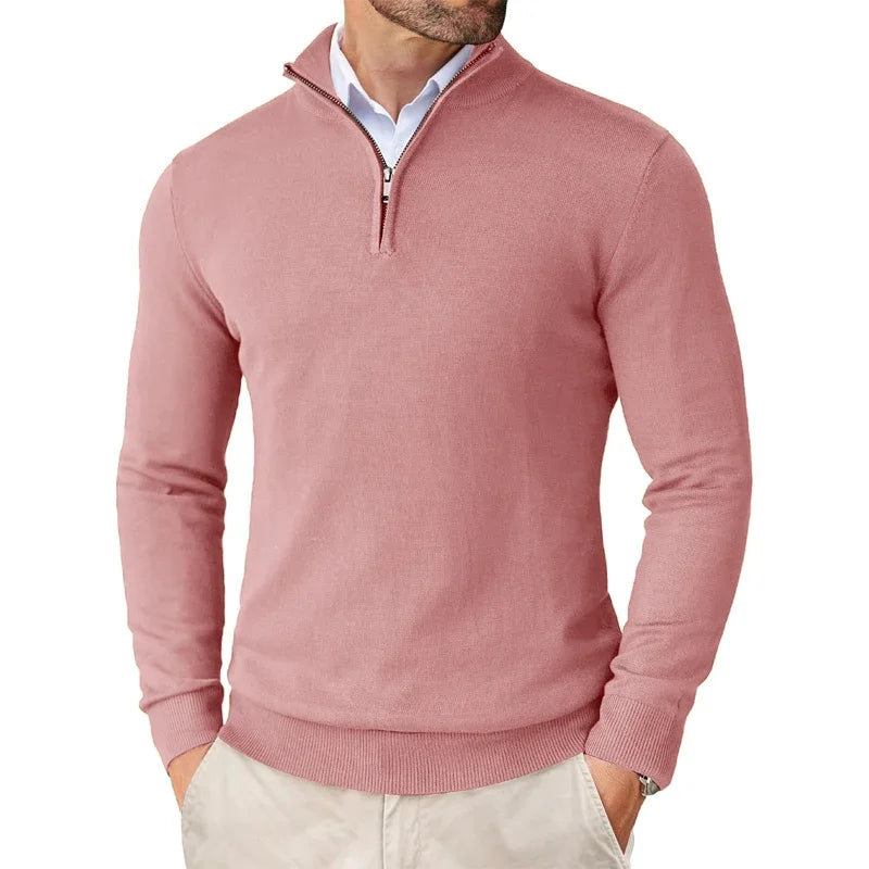 David | Half-Zip Pullover im modernen Stil