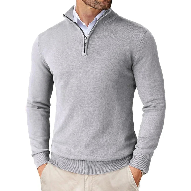 David | Half-Zip Pullover im modernen Stil